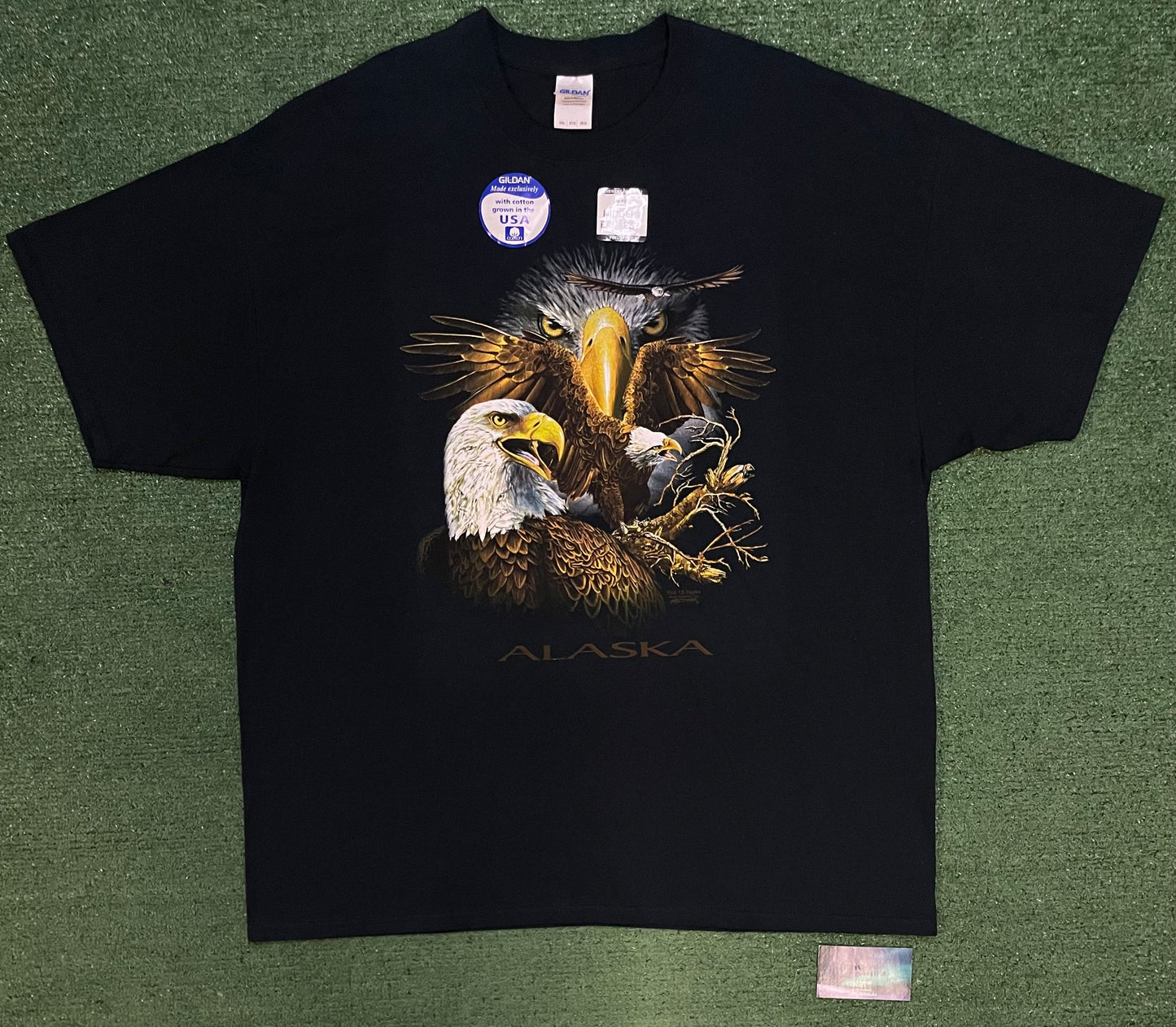 Vintage 1990s Alaska bald eagle tee