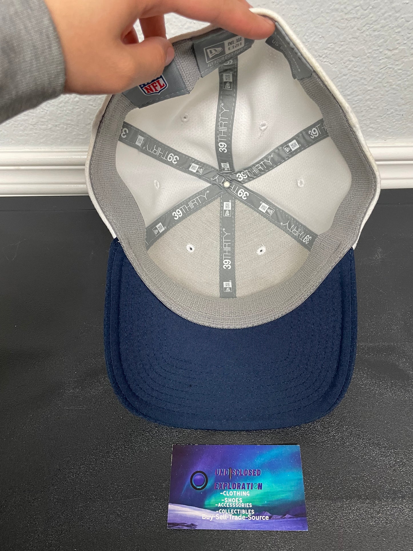 Seattle Seahawks blue and white hat