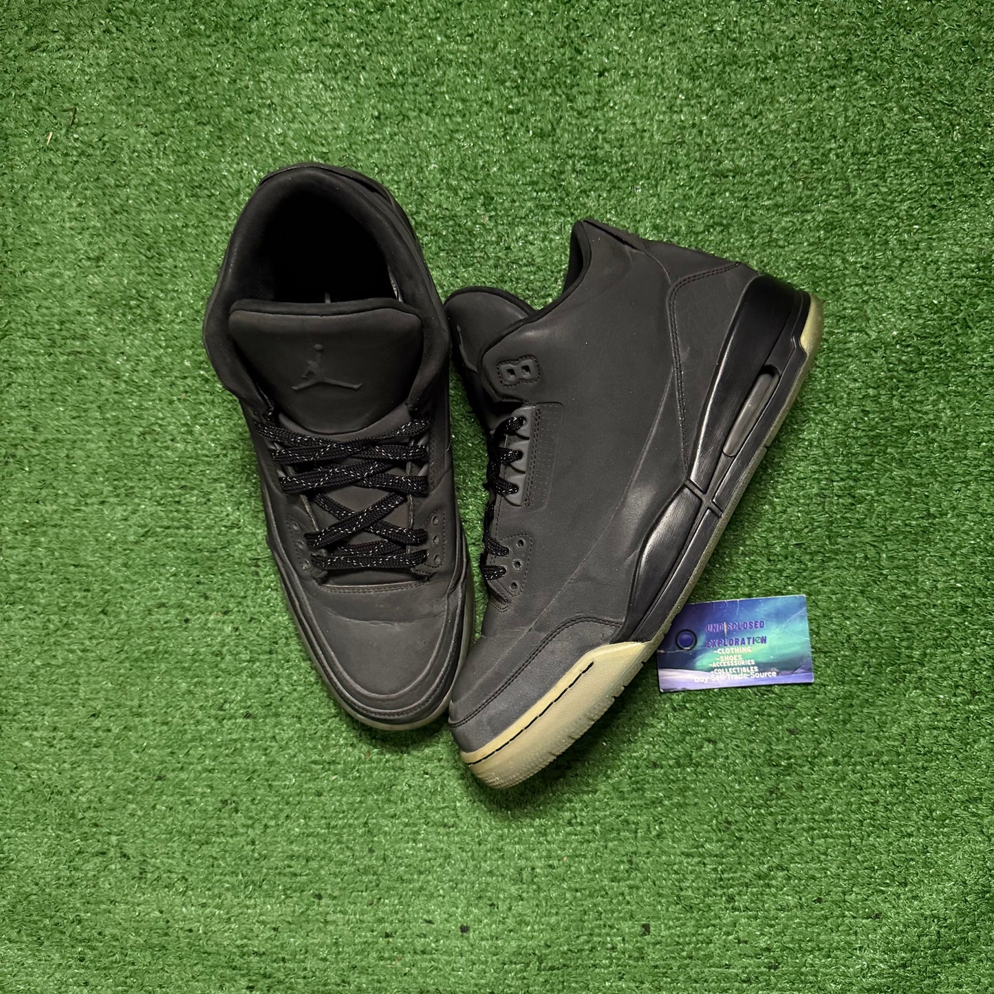 Jordan 3 5lab3 Reflective Black 12 Men/13.5 Women “Preowned”