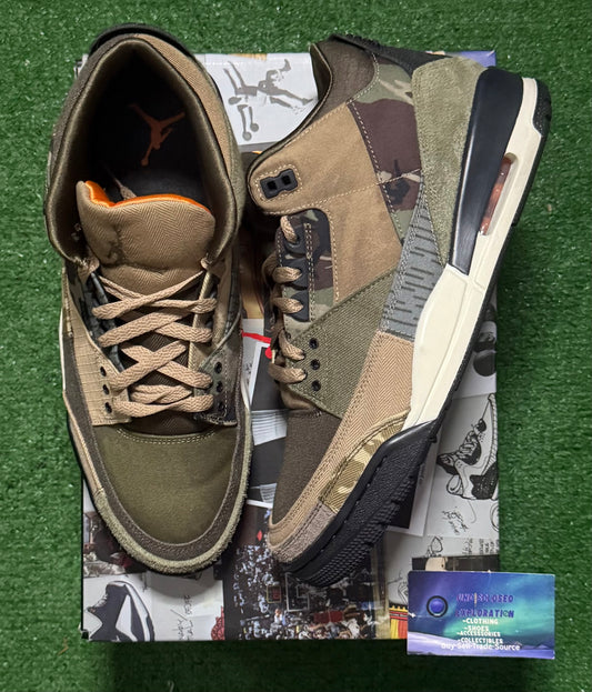 Jordan 3 Patchwork Camo 11 Men/12.5 Women “Preowned”