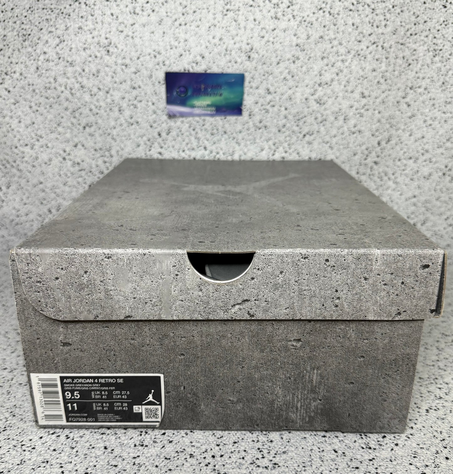Jordan 4 Wet Cement 9.5 Men/11 Women “Preowned”