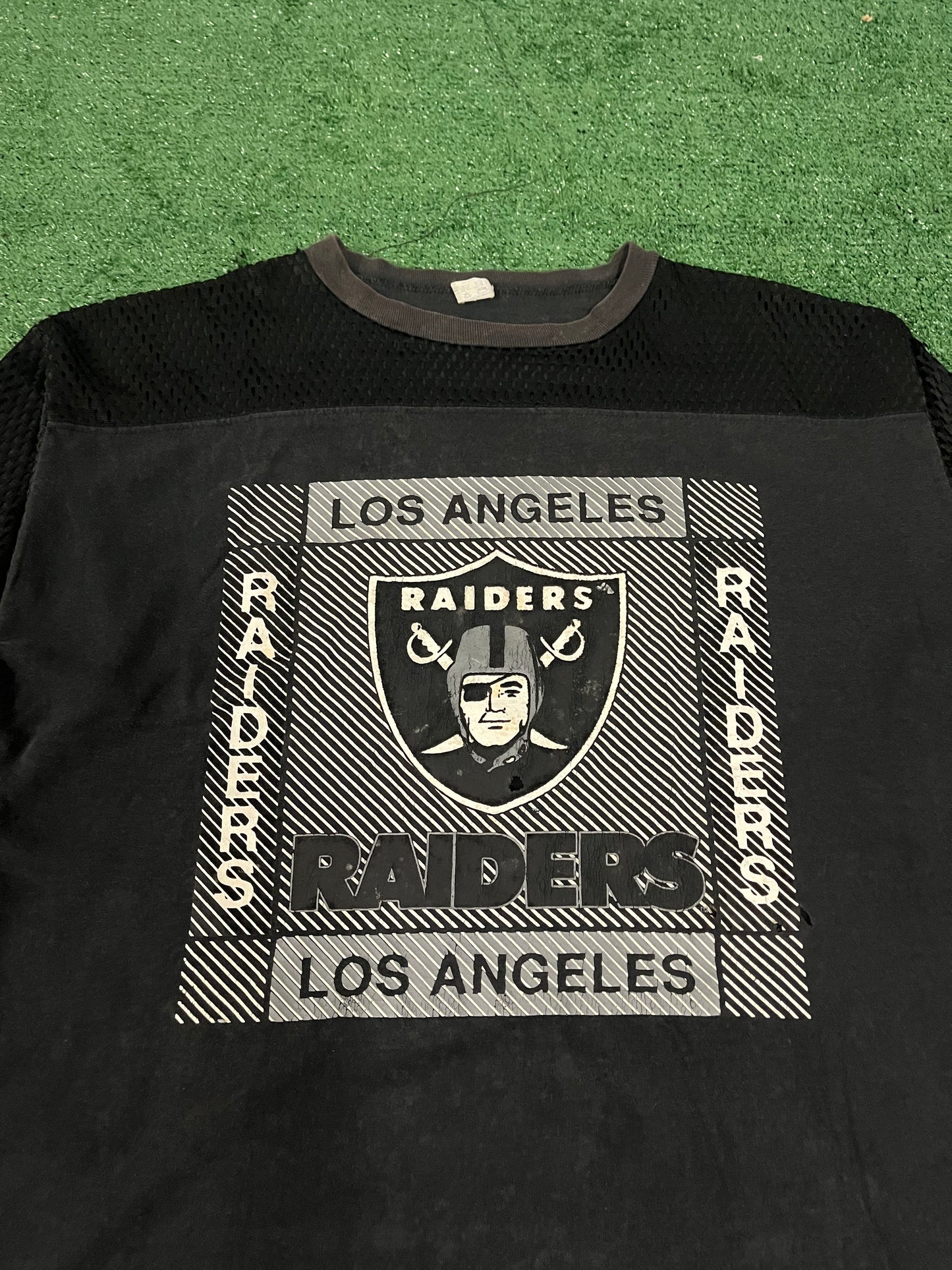 Vintage 1990s Los Angeles raiders mesh jersey