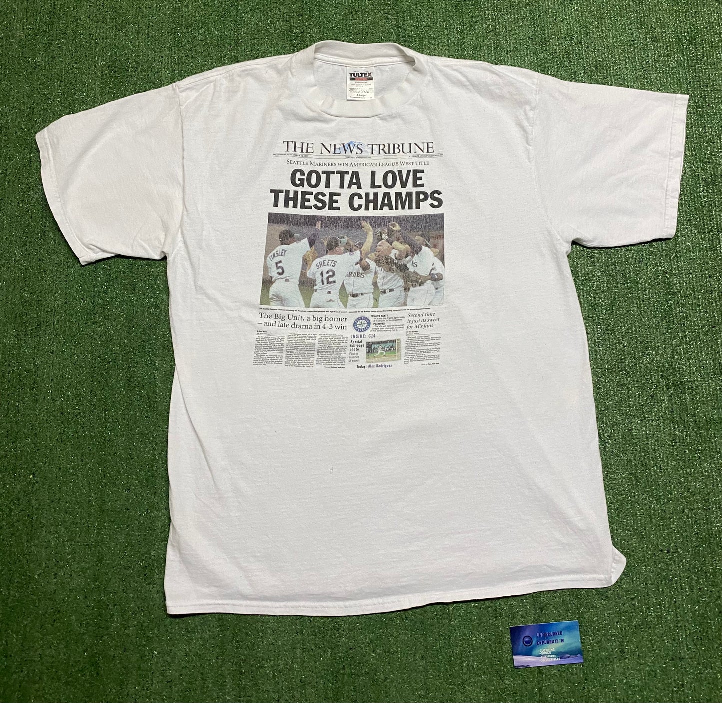 Vintage 1997 Seattle Mariners Gotta love these champs the news tribune tee