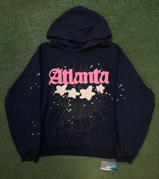 Sp5der atlanta navy hoodie