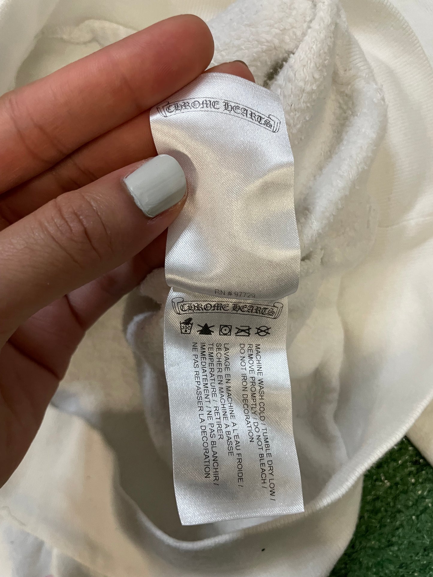 Chrome Hearts sugar jones white and pink crewneck