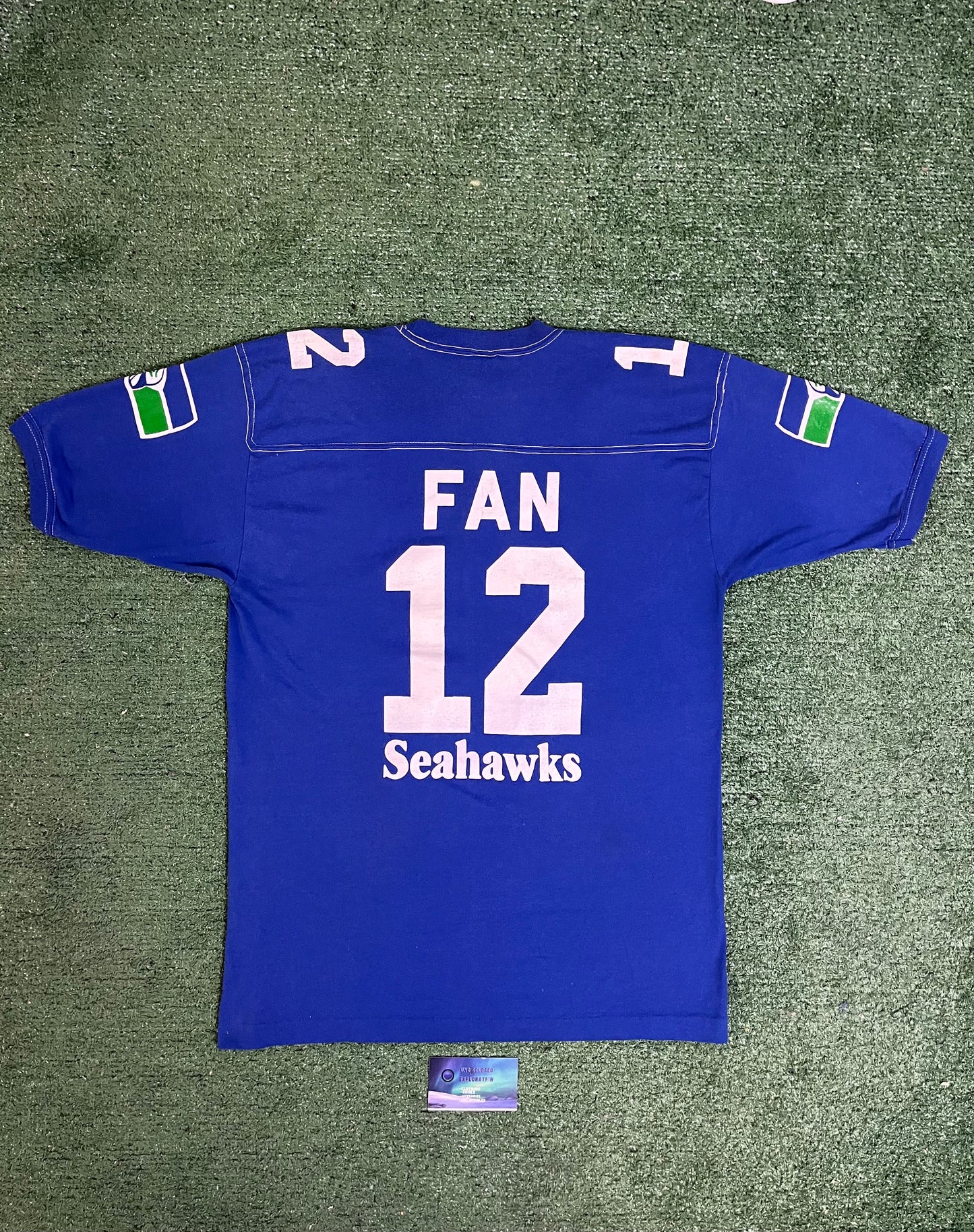 Vintage 1980s Seattle Seahawks KIRO FM Promo News Radio Fan 12 Tee