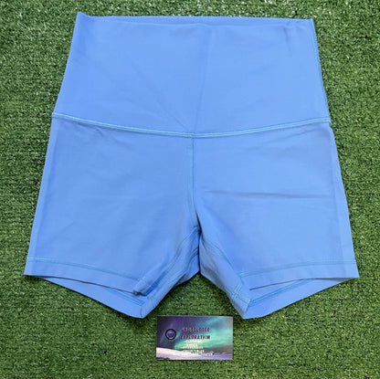 lululemon align high rise short pool party blue