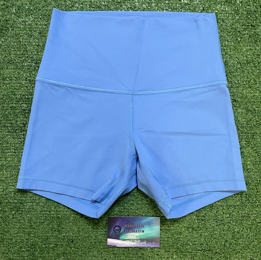 lululemon align high rise short pool party blue