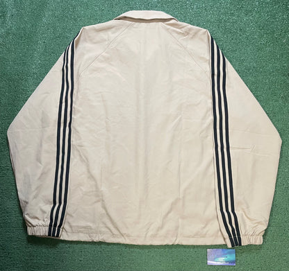 Adidas stone khaki button up jacket