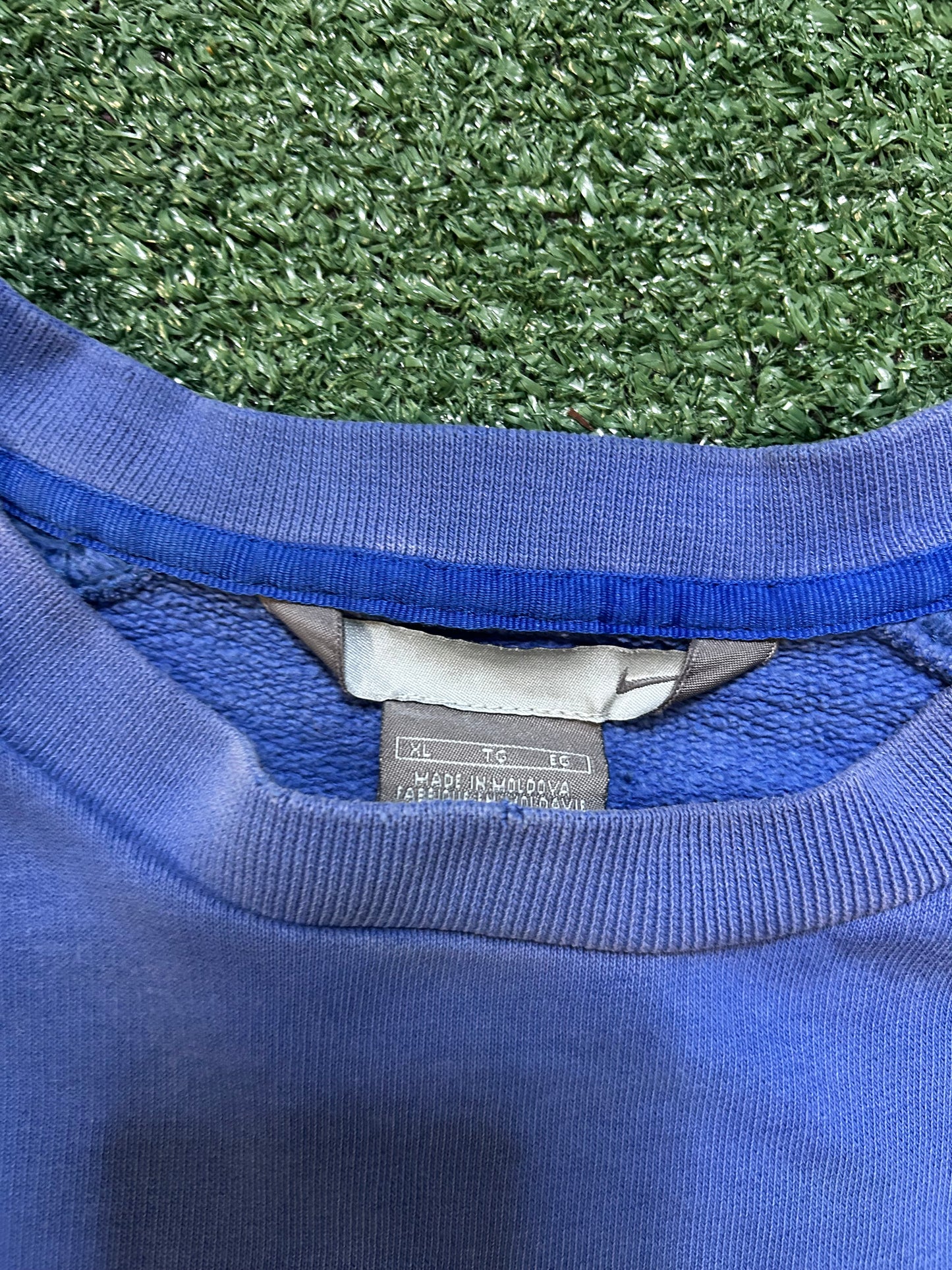 Vintage 2000s Nike blue swoosh crewneck