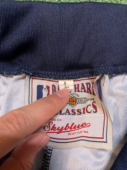 Sky Blue blue and grey shorts