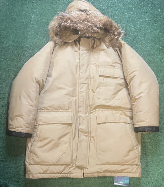 Vintage 1970s Golden Fleece beige goose down parka jacket