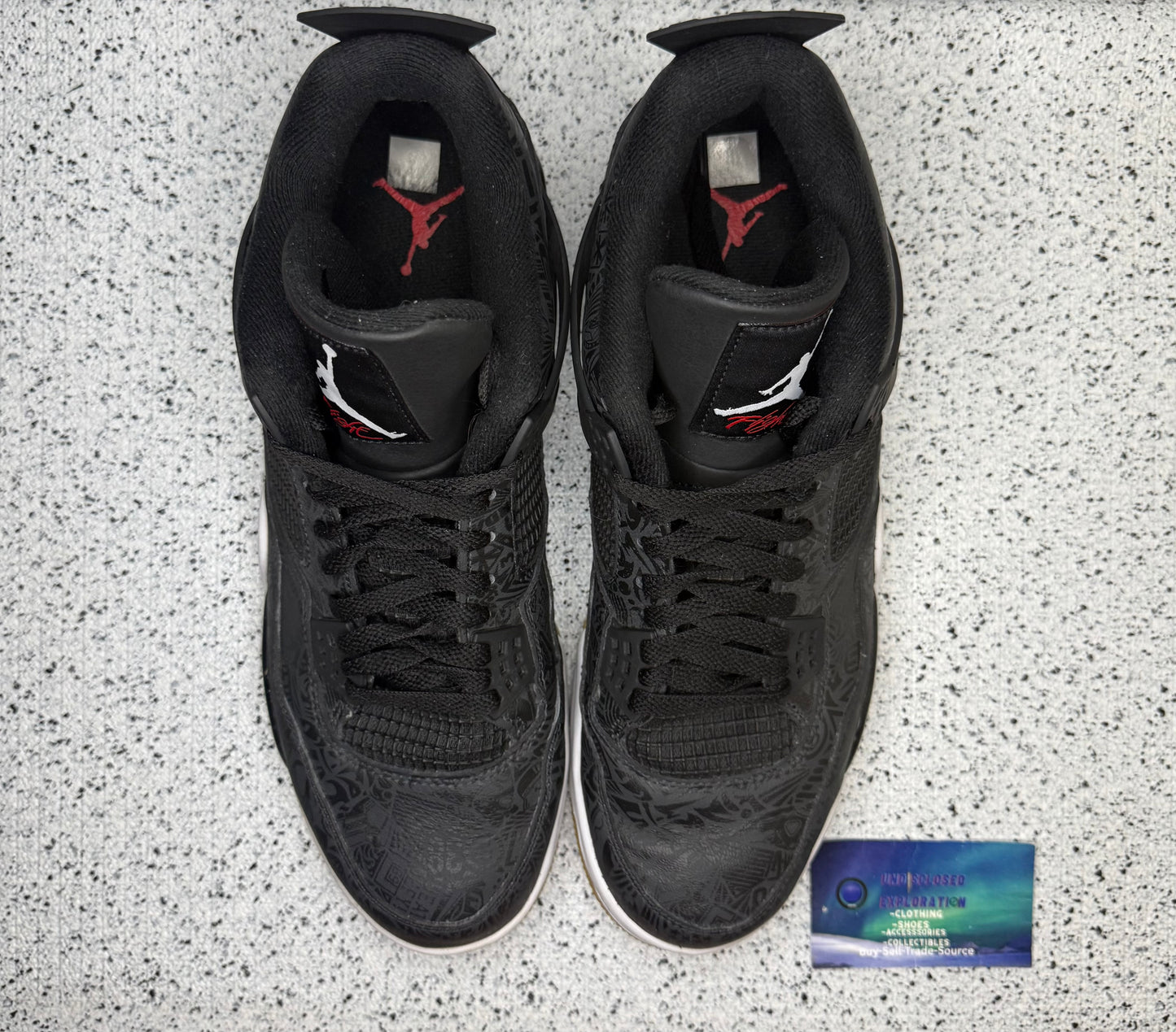 Jordan 4 Laser Black 13 Men/14.5 Women “Preowned”