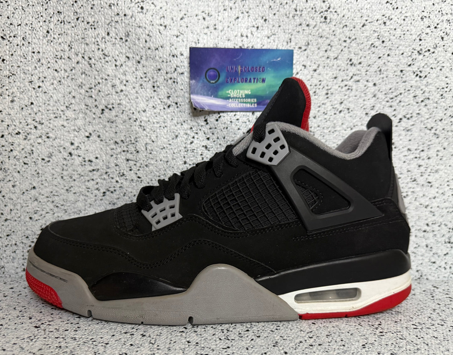 Jordan 4 Bred 2019 9 Men/10.5 Women “Preowned”