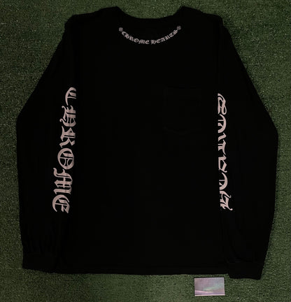 Chrome Hearts neck logo black longsleeve