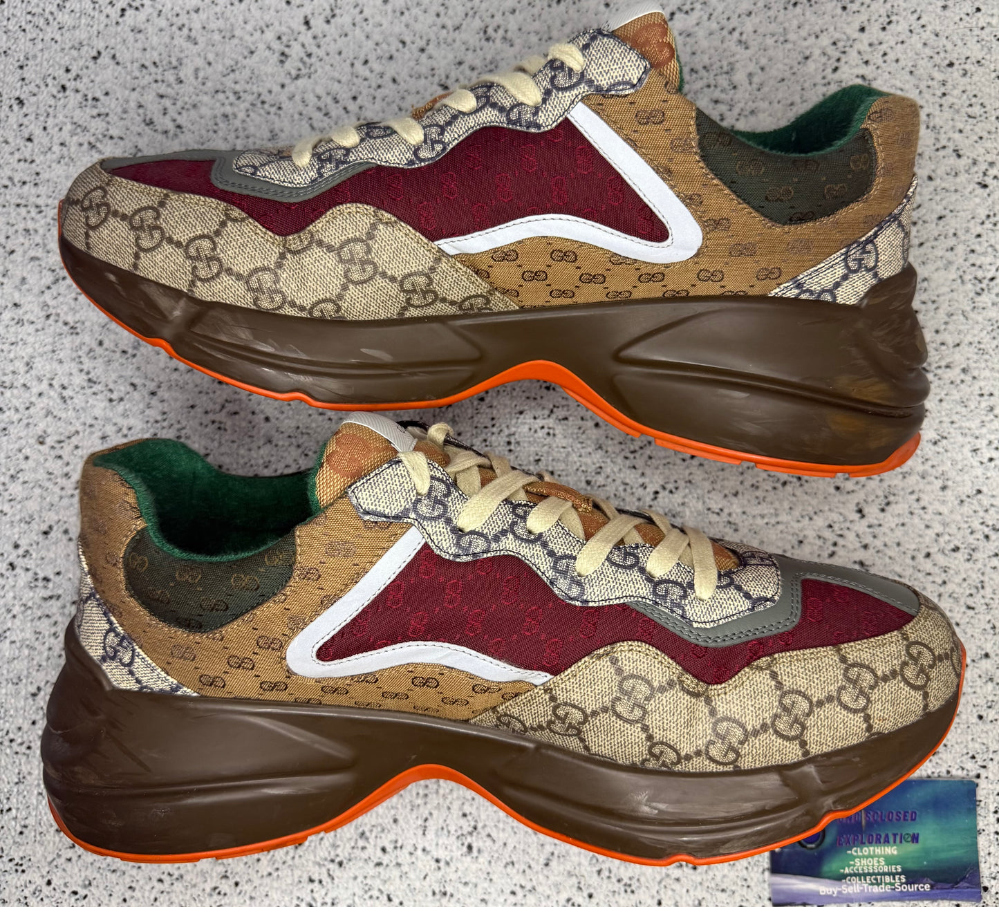 Gucci Rhyton Brick Red 12 Men/11 UK “Preowned”