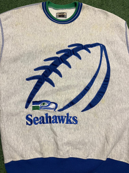 Vintage 1990s Seahawks legend crewneck