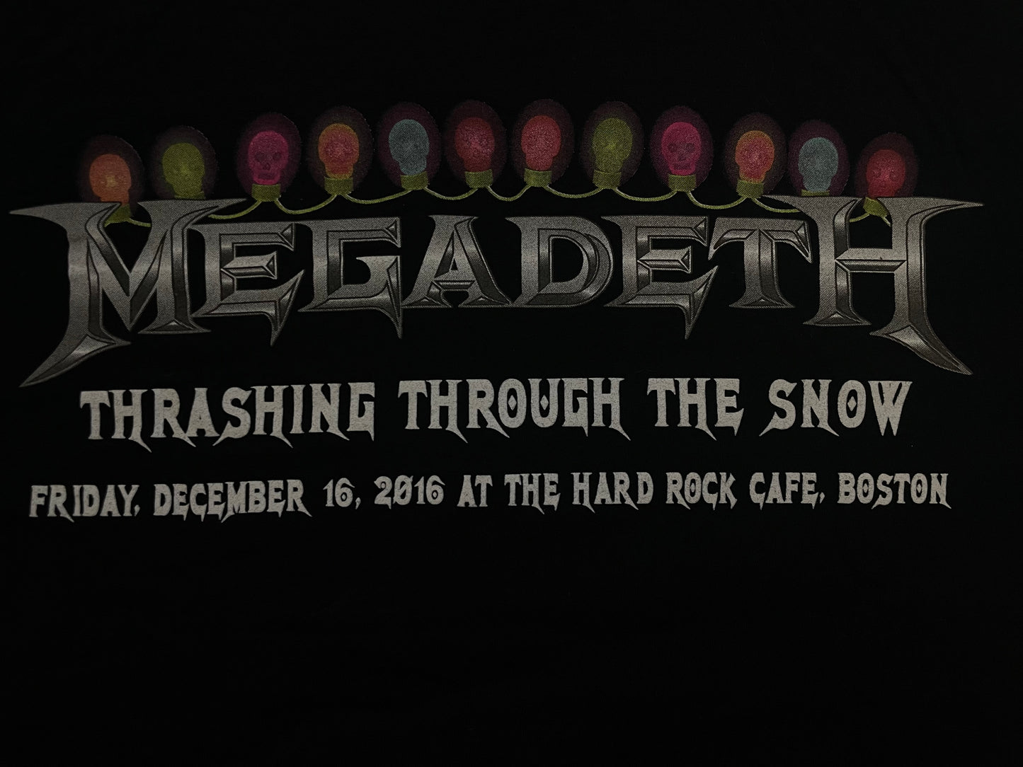 Megadeth 2016 Thrashing Through the Snow tee