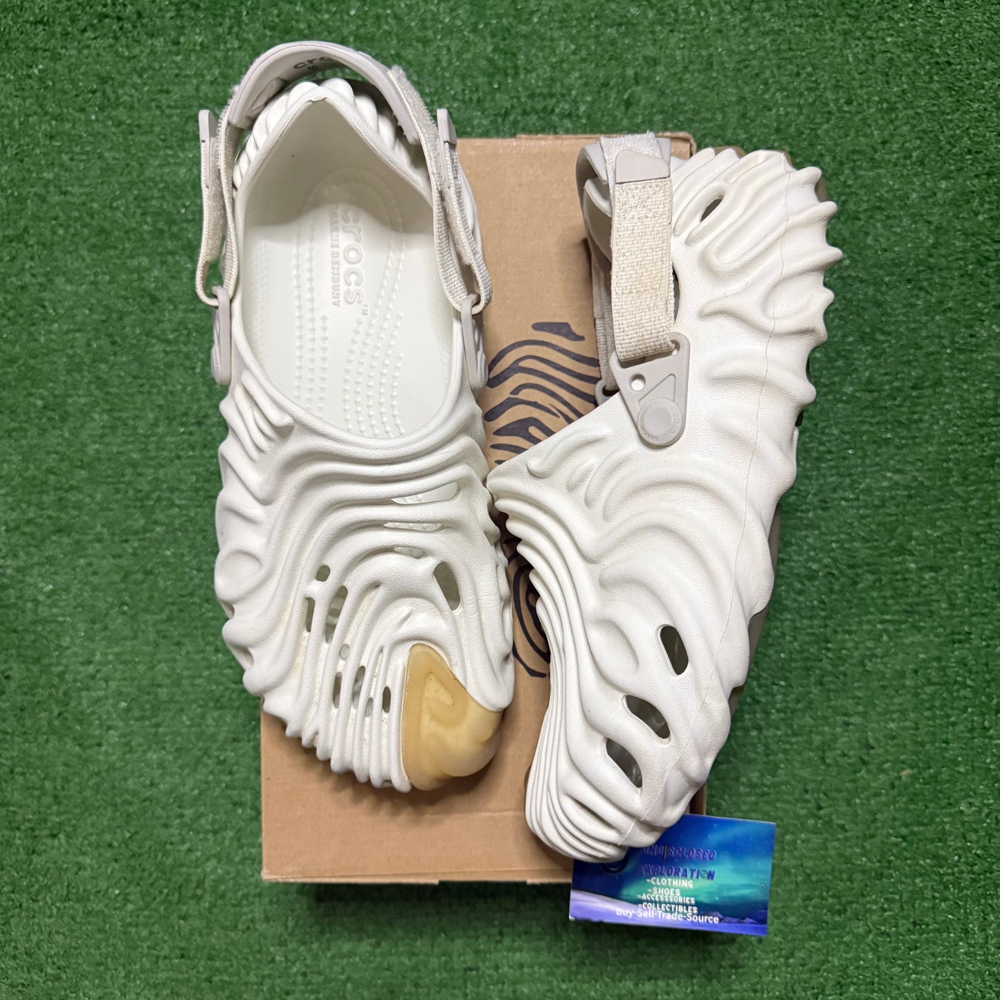 Salehe Bembury Crocs Pollex Clog Almost White 8 Men “Preowned”