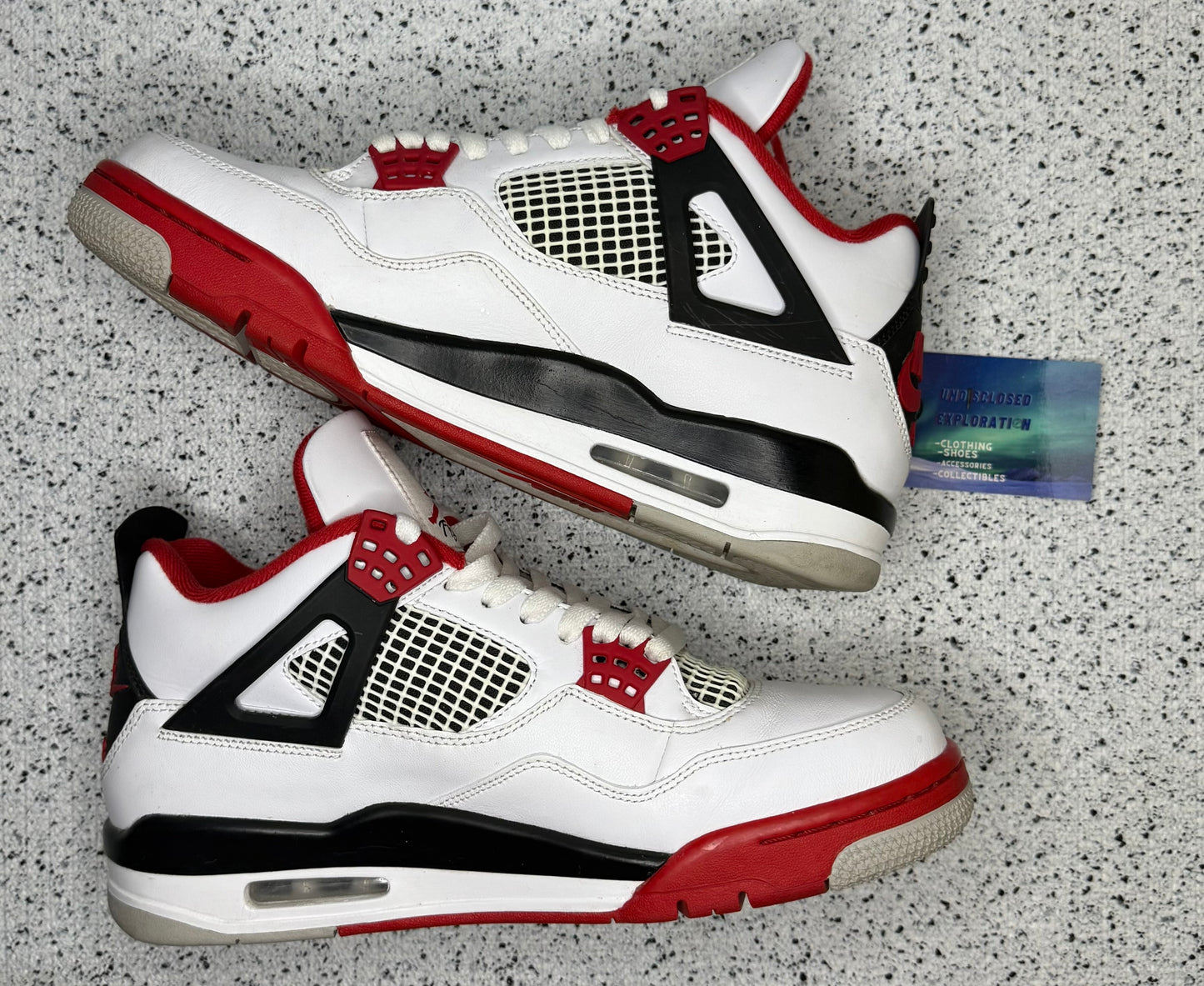 Jordan 4 Fire Red 9 Men/10.5 Women “Preowned”