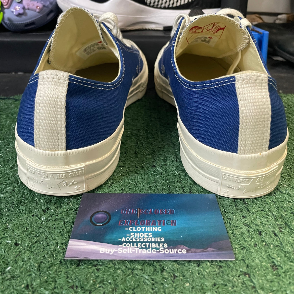 Converse x Comme Des Garçon Chuck 70 OX CDG Play blue size 10men/11.5women