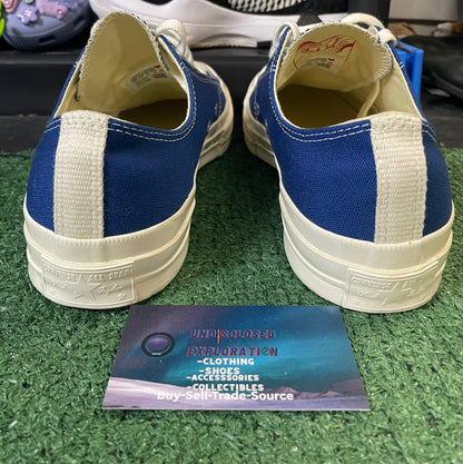 Converse x Comme Des Garçon Chuck 70 OX CDG Play blue size 10men/11.5women
