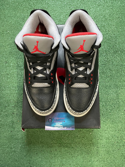 Air Jordan 3 black cement 2018 size 8.5men/10women