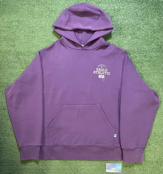 American Eagle X Russell purple hoodie