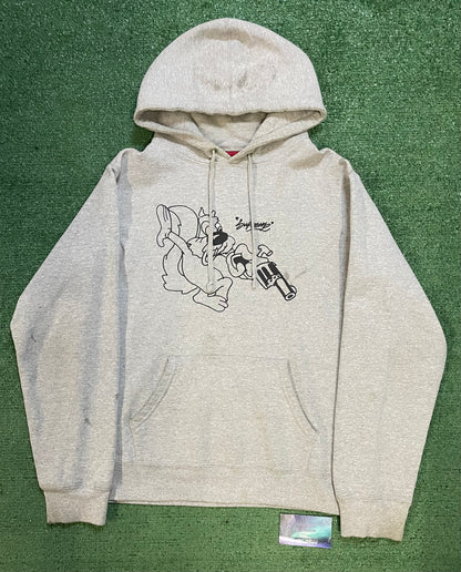 Supreme Lee quinones grey  hoodie