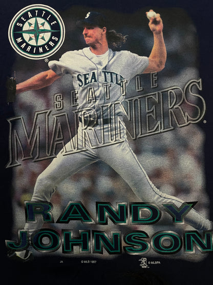 Vintage 1990s Seattle Mariners Randy Johnson photo tee