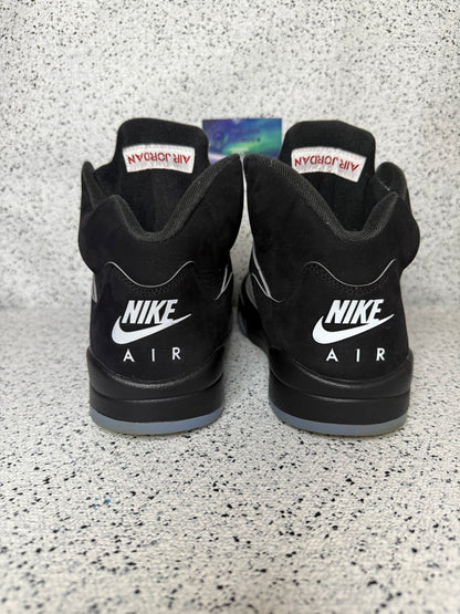 Jordan 5 Black Metallic Reimagined 11 Men/12.5 Women “Preowned”
