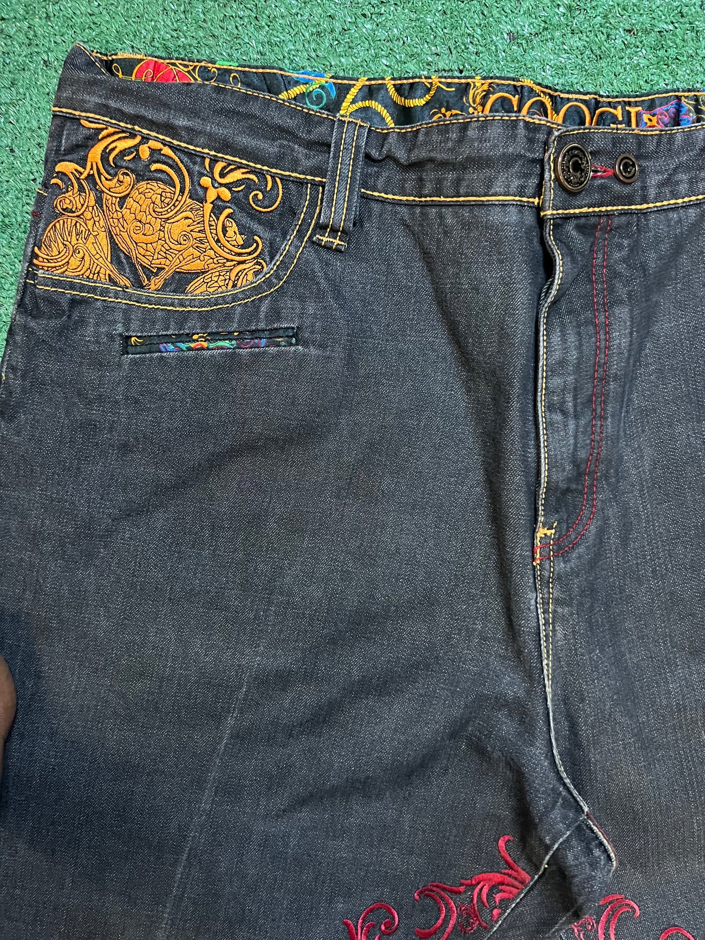 Vintage coogi embroidered jeans