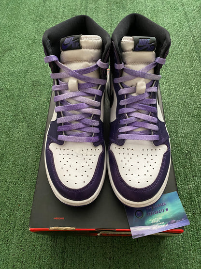 Jordan retro 1 High Court Purple size 10.5men/12women