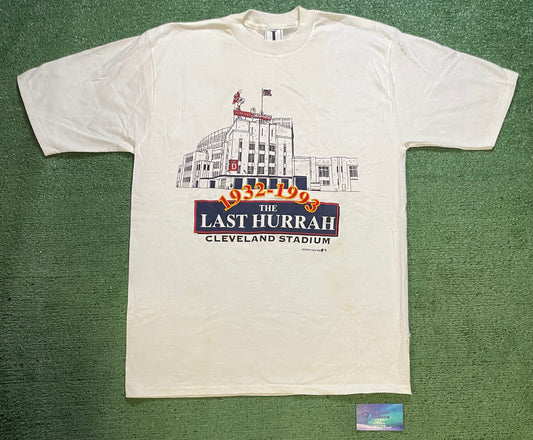 Vintage 1990s The Last Hurrah Cleveland stadium MLB tee