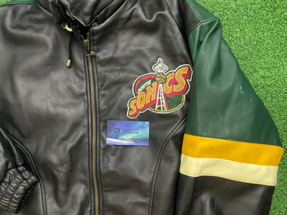 Vintage Seattle SuperSonics Leather Jacket