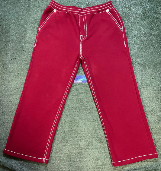 True Religion super T  red fleece sweatpants