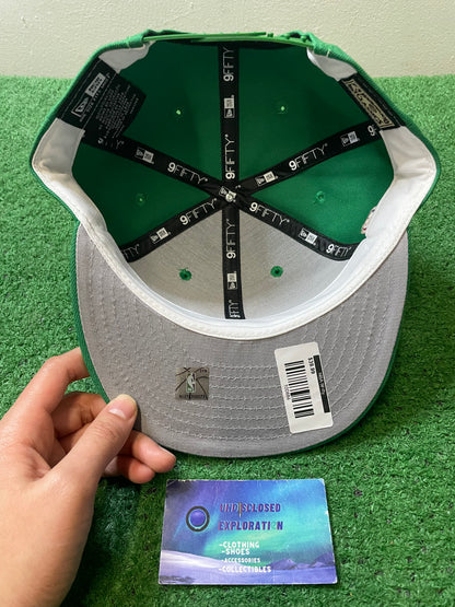 Seattle SuperSonics skyline green and yellow new era hat