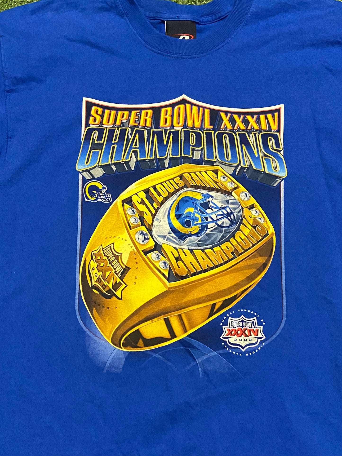 Vintage St Louis Rams Super Bowl XXXIV 2000 Tee