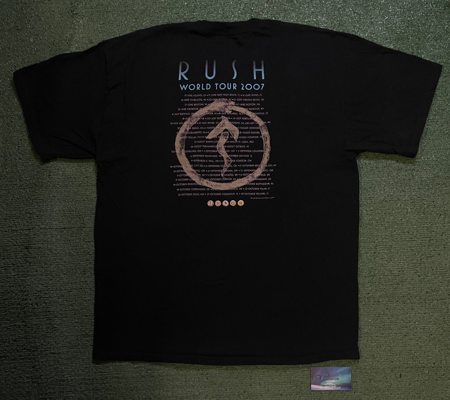 Rush snakes & arrows 2007 tour tee