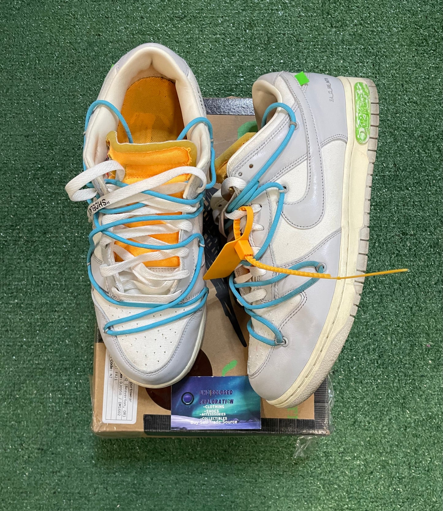 Nike Dunk Low X off white lot 2 of 50 size 11men/12.5women