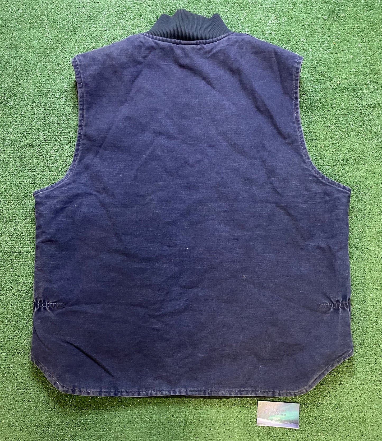 Vintage 1990s Carhartt navy blue vest