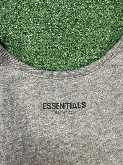 Fear of God Essentials heather grey tank top