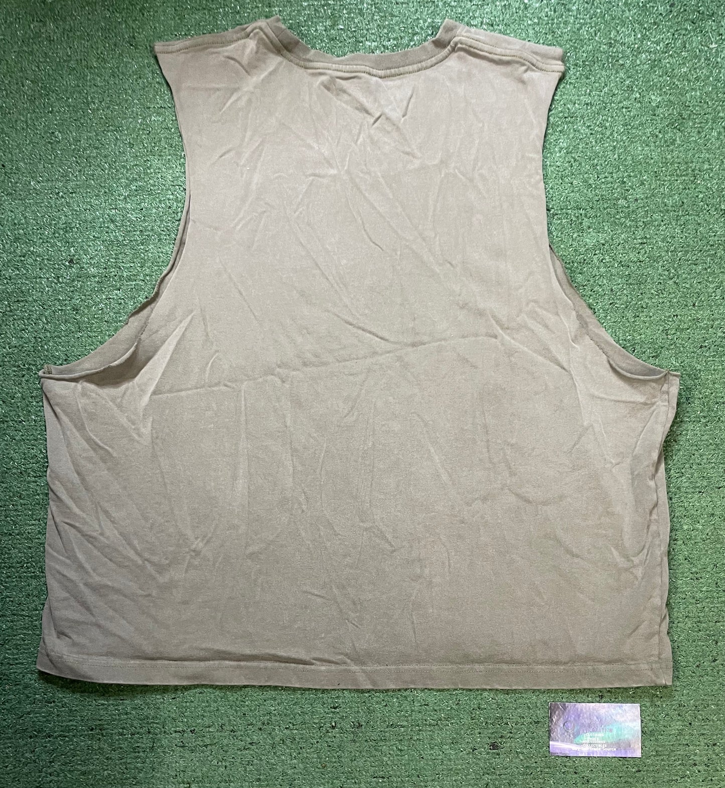 RSQ cropped olive Muscle tee