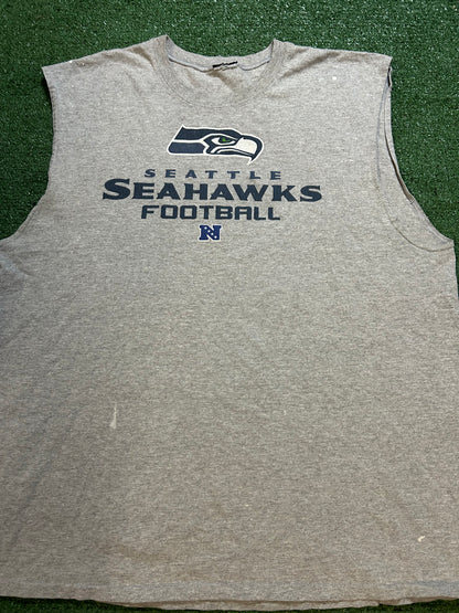 Vintage 2000s Seattle Seahawks cutoff tee