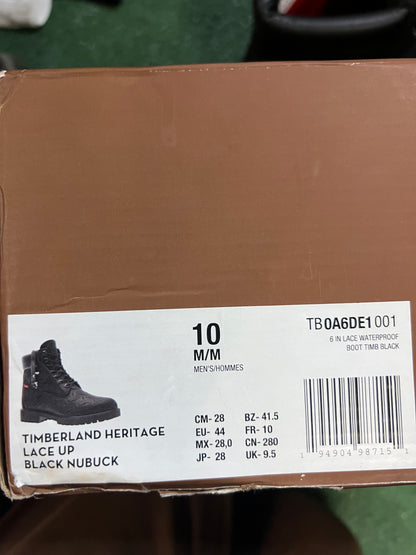 Supreme X timberland black diamond plate size 10men/11.5women