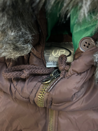 Vintage rave cropped parka jacket