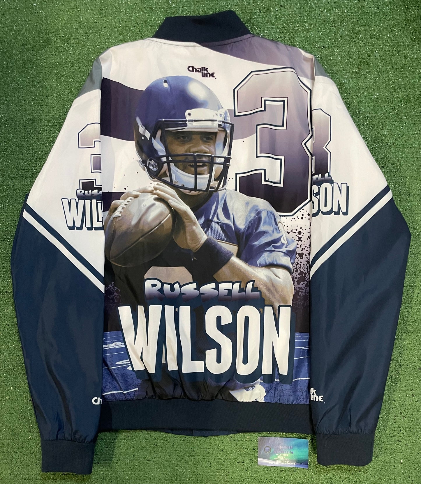 Seattle Seahawks Russell Wilson chalkline jacket