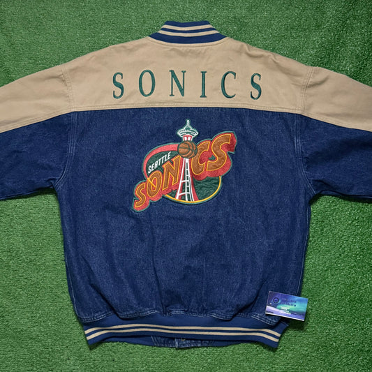 Vintage Seattle SuperSonics Denim Jacket