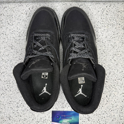 Jordan 3 Black Cat 11 Men “Preowned”
