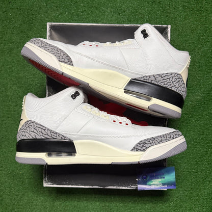 Jordan 3 White Cement 16 Men “Preowned”